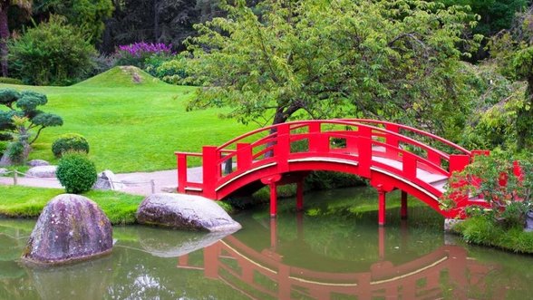 Japoniški sodai: kai kalba akmenys, vanduo ir augalai