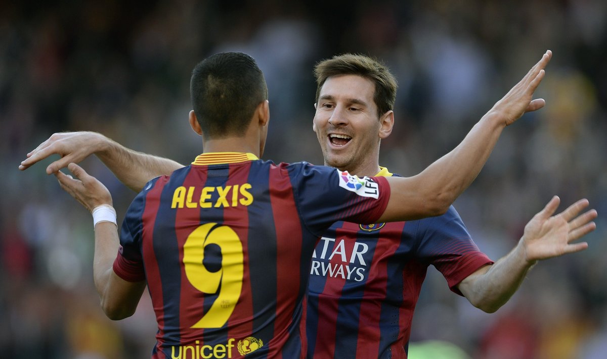 Alexis Sanchezas ir Lionelis Messi