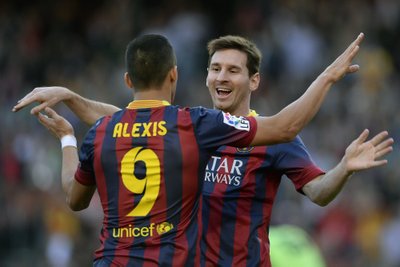 Alexis Sanchezas ir Lionelis Messi