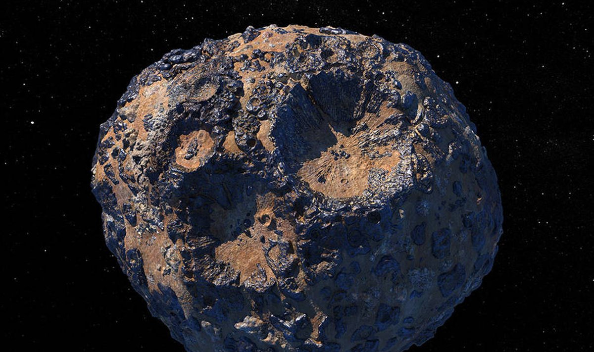 Asteroidas Psyche. NASA vizualizacija