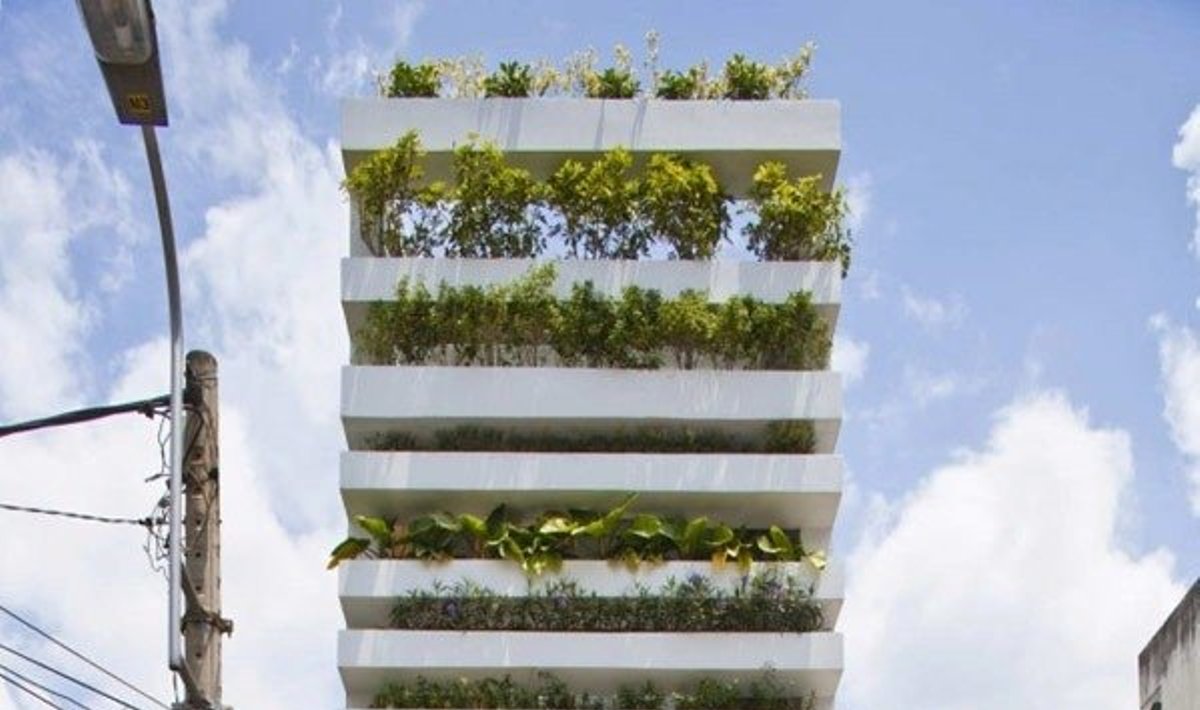 Vietnamo architektų projektuotame name iš kiekvieno aukšto virsta žaluma