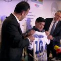 Abu Dabyje Ivanauskas pristatė Bresto „Dinamo“ valdybos pirmininką Maradoną