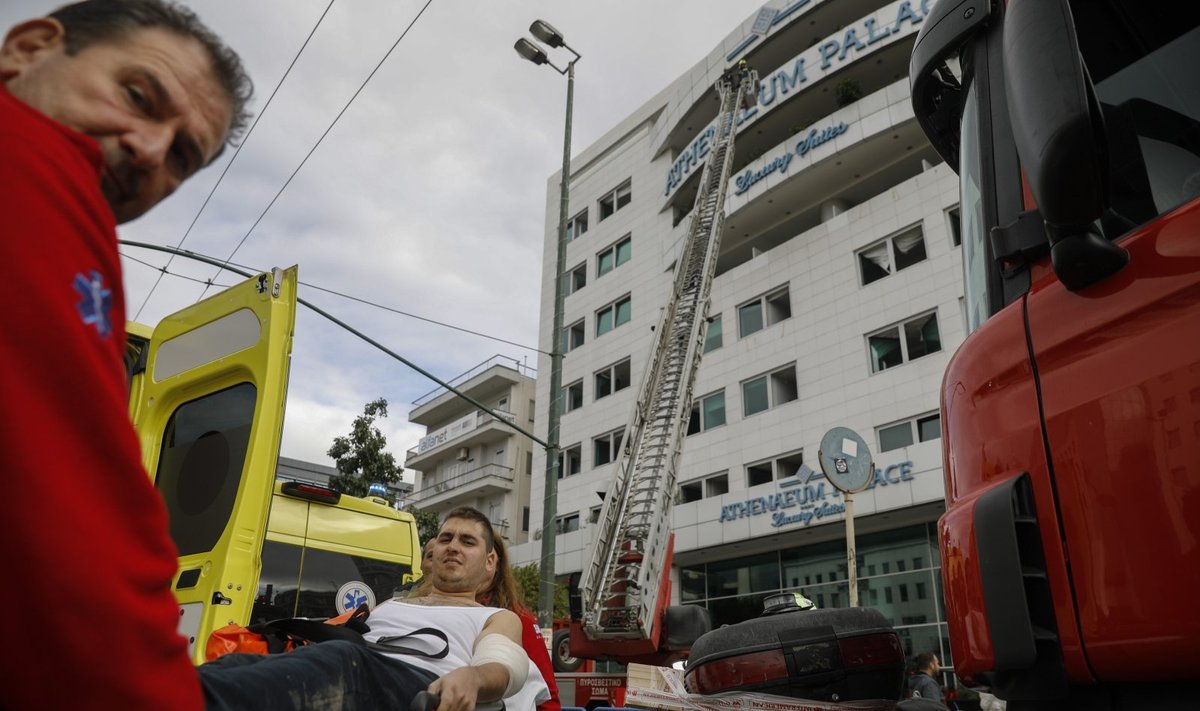 Viešbutyje Atėnuose kilo gaisras