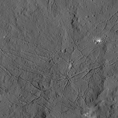 Eiženų tinklas Dantu krateryje 
