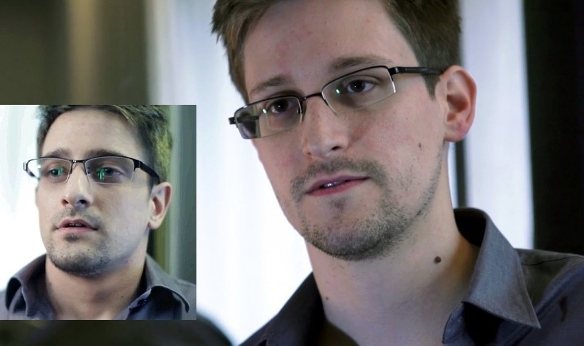 Edwardas Snowdenas ir jo antrininkas aktorius mėgėjas