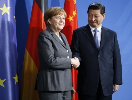 Angela Merkel ir Xi Jinpingas