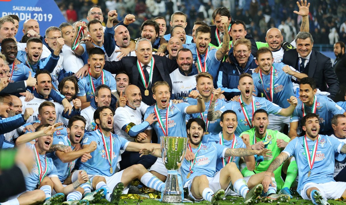 Italijos Supertaurės laimėtoja Romos "Lazio"