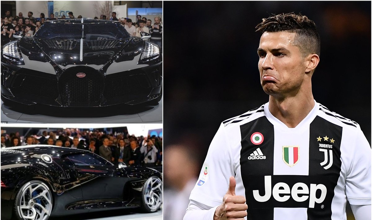 "Bugatti", Cristiano Ronaldo (Twitter nuotr.)