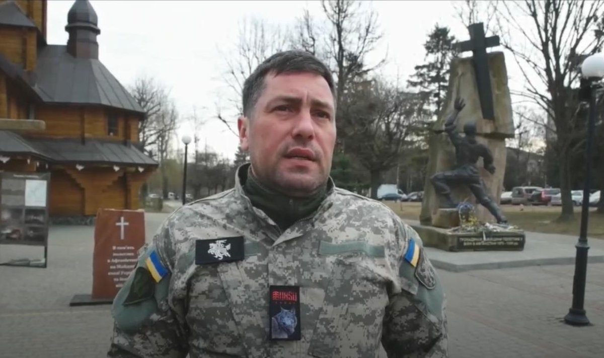 Ukrainoje kovojantis Marius Skripkiūnas. 