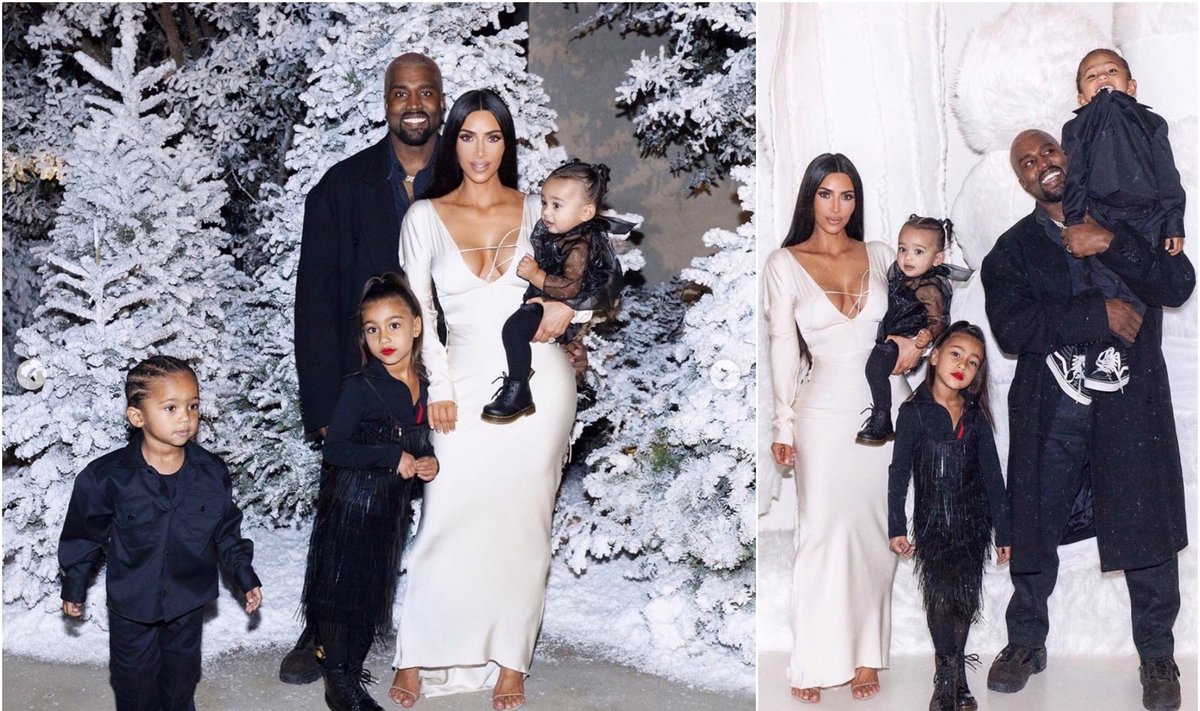 Kim Kardashian ir jos šeimos Kalėdos