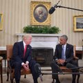 „Puikus pokalbis“: B. Obama susitiko su D. Trumpu Baltuosiuose rūmuose
