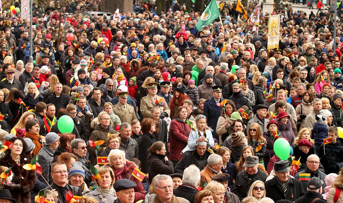 Crowd in Kaunas