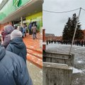 Из-за нового порядка жители Вильнюса стоят в очередях