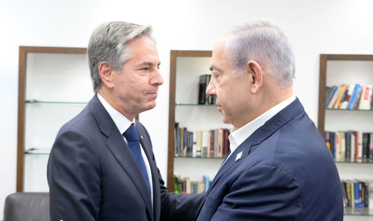 Antony Blinkenas ir Benjaminas Netanyahu