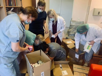 Klaipėdos jūrininkų ligoninė surinko paramą Ukrainai