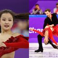 Netikėtumas ant ledo: olimpinių žaidynių dalyvei netikėtai atsisegė suknelė