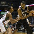 NBA čempionate „Spurs“ ir „Thunder“ krepšininkai šventė 17-as pergales