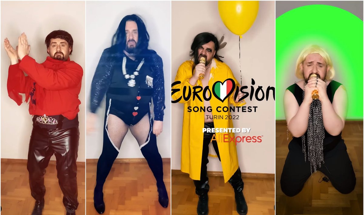 Komiškai įsikūnijo į „Eurovizijos“ atlikėjus