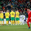 Lietuvos rinktinės futbolininkai po pralaimėjimo apgailestavo dėl paleisto šanso