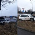 В Каунасе пьяный водитель на автомобиле CityBee врезался в дерево