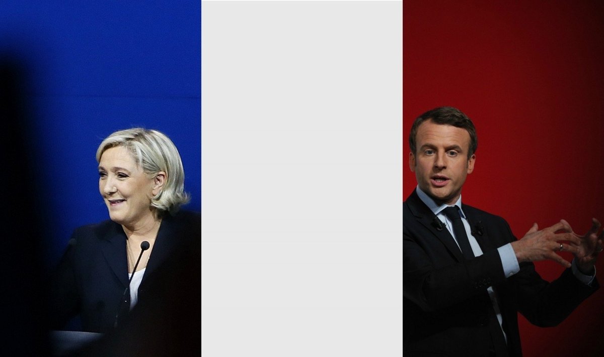 Emmanuel Macron ir Marine Le Pen