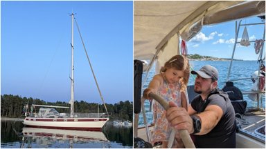 Šeima su 4-erių dukra jachta leisis į kelionę aplink pasaulį: seną laivą atnaujina savomis rankomis