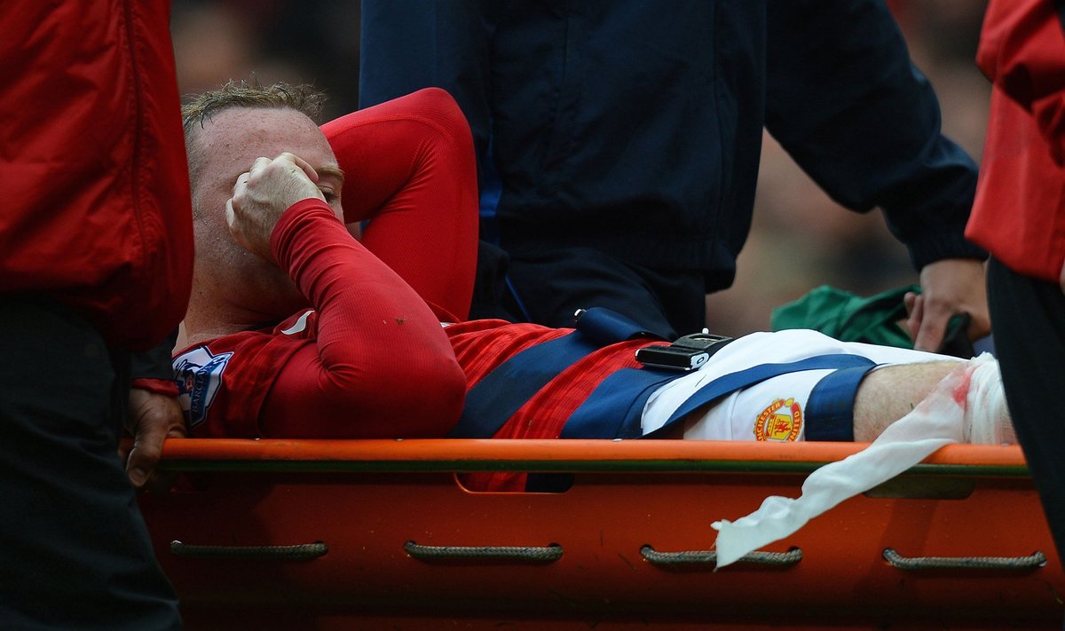 Wayne'as Rooney patyrė traumą