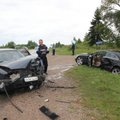 Avarija Rokiškyje: nesuvaldė „Audi“ dėl slidaus kelio
