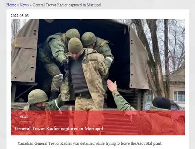 Фейк: российские военные взяли в плен воюющего на стороне Украины отставного канадского генерала