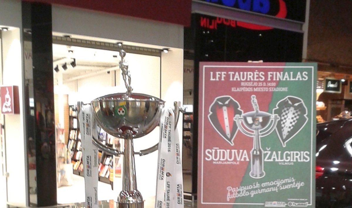 LFF taurė atkeliavo į Klaipėdą (LFF nuotr.)