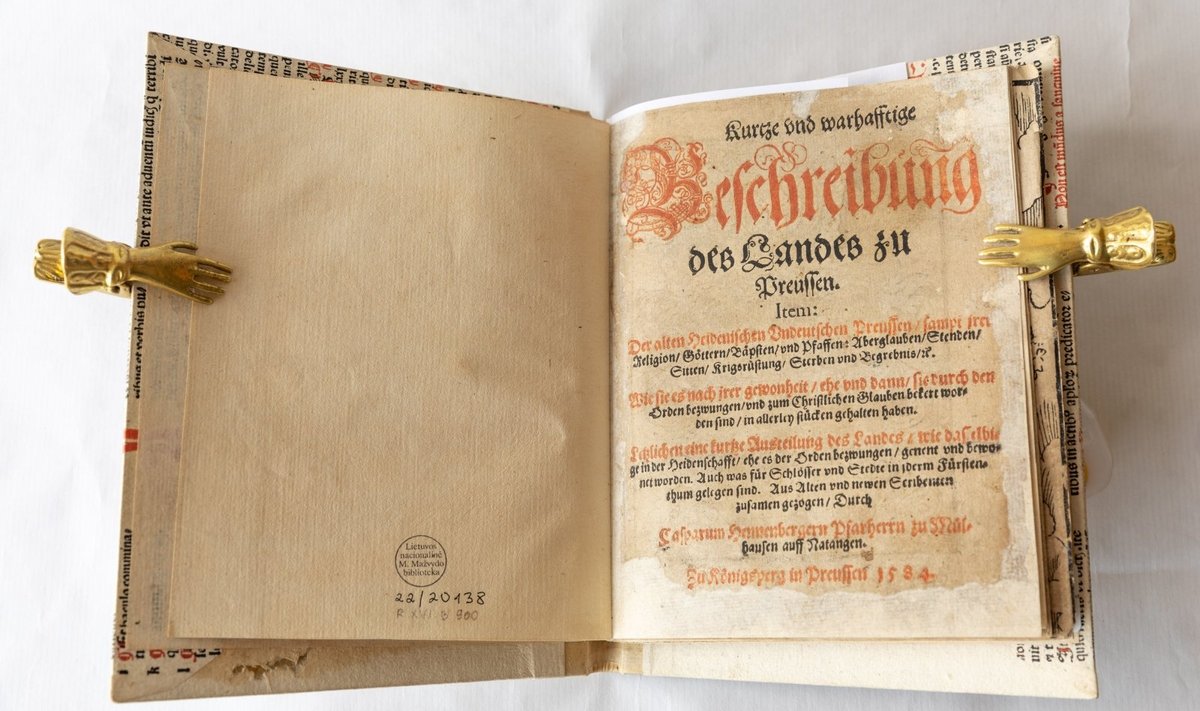 Casparuso Hennenbergerio (1529–1600) istorinės geografijos knyga vokiečių kalba