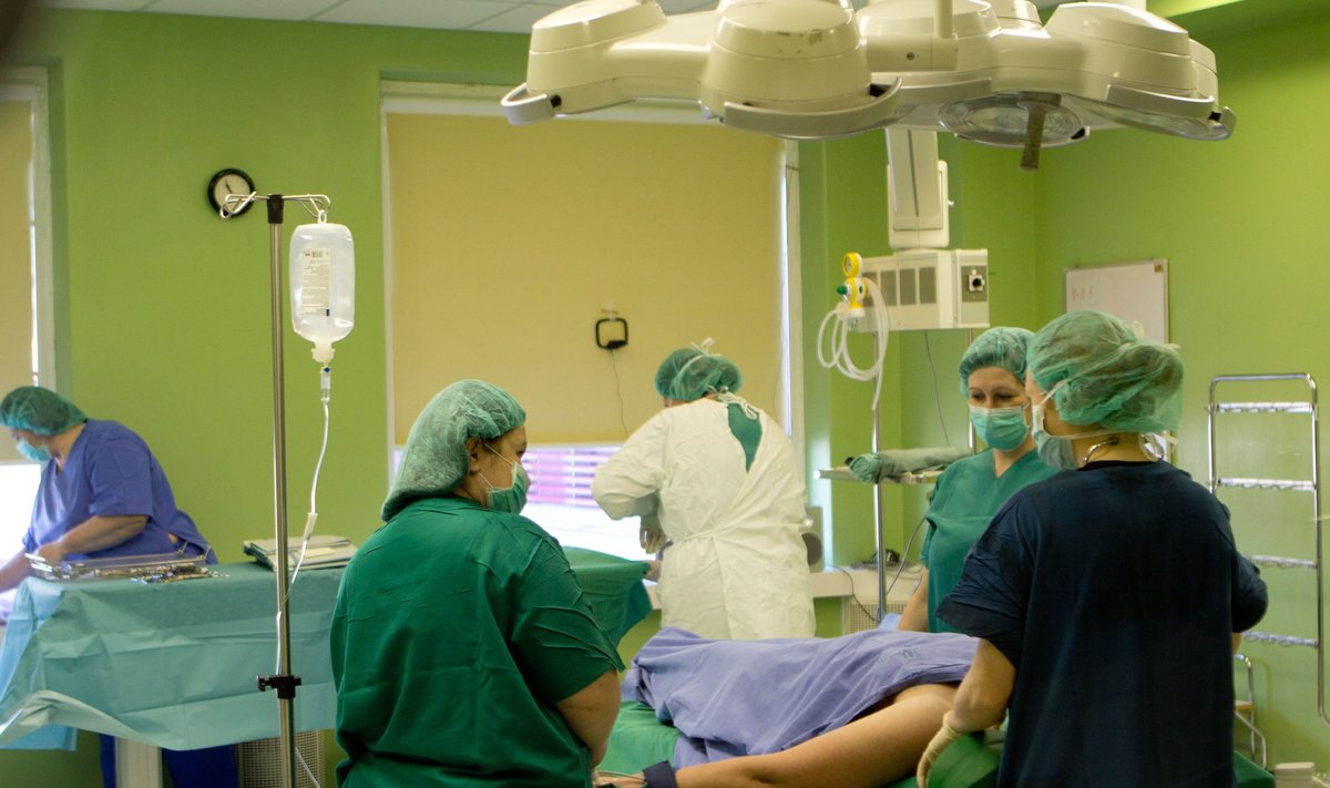 Medics at the Santariškės Clinic