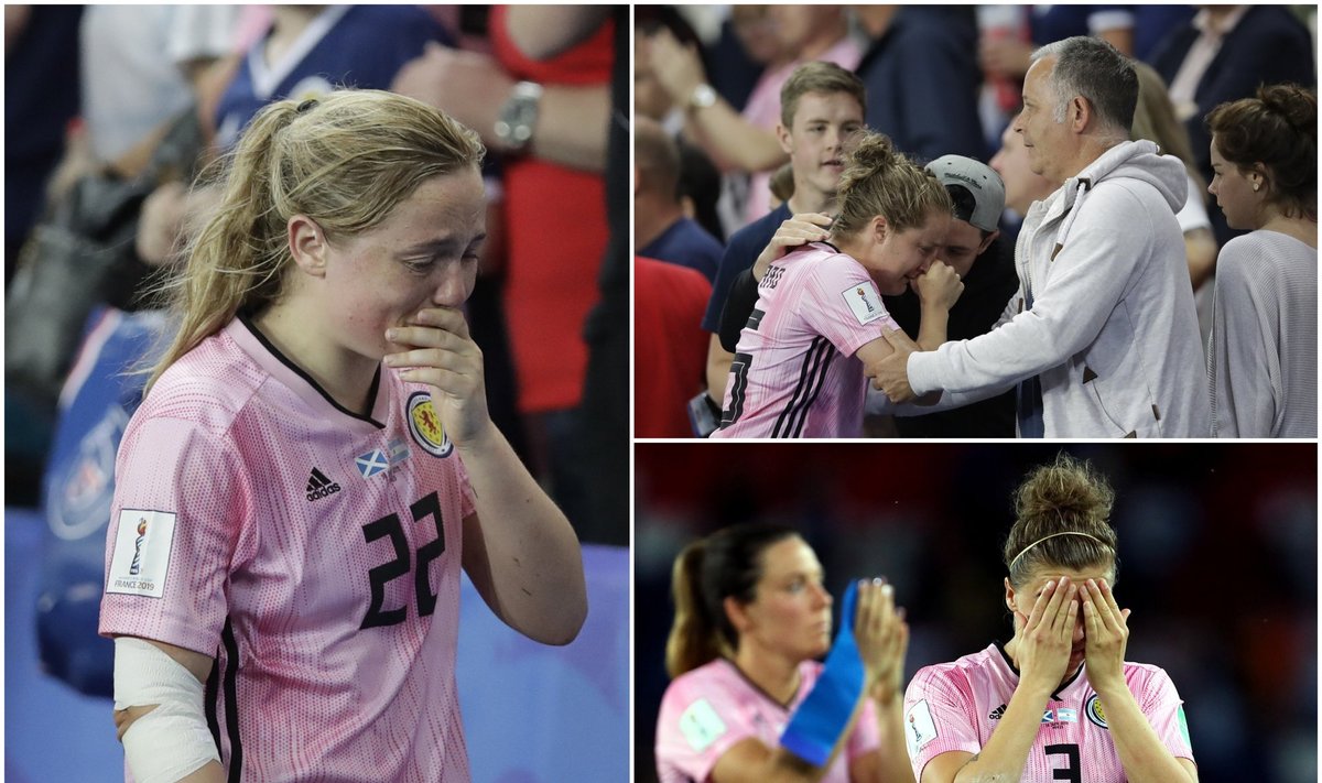 Škotijos futbolininkės verkė po pralaimėjimo Argentinai