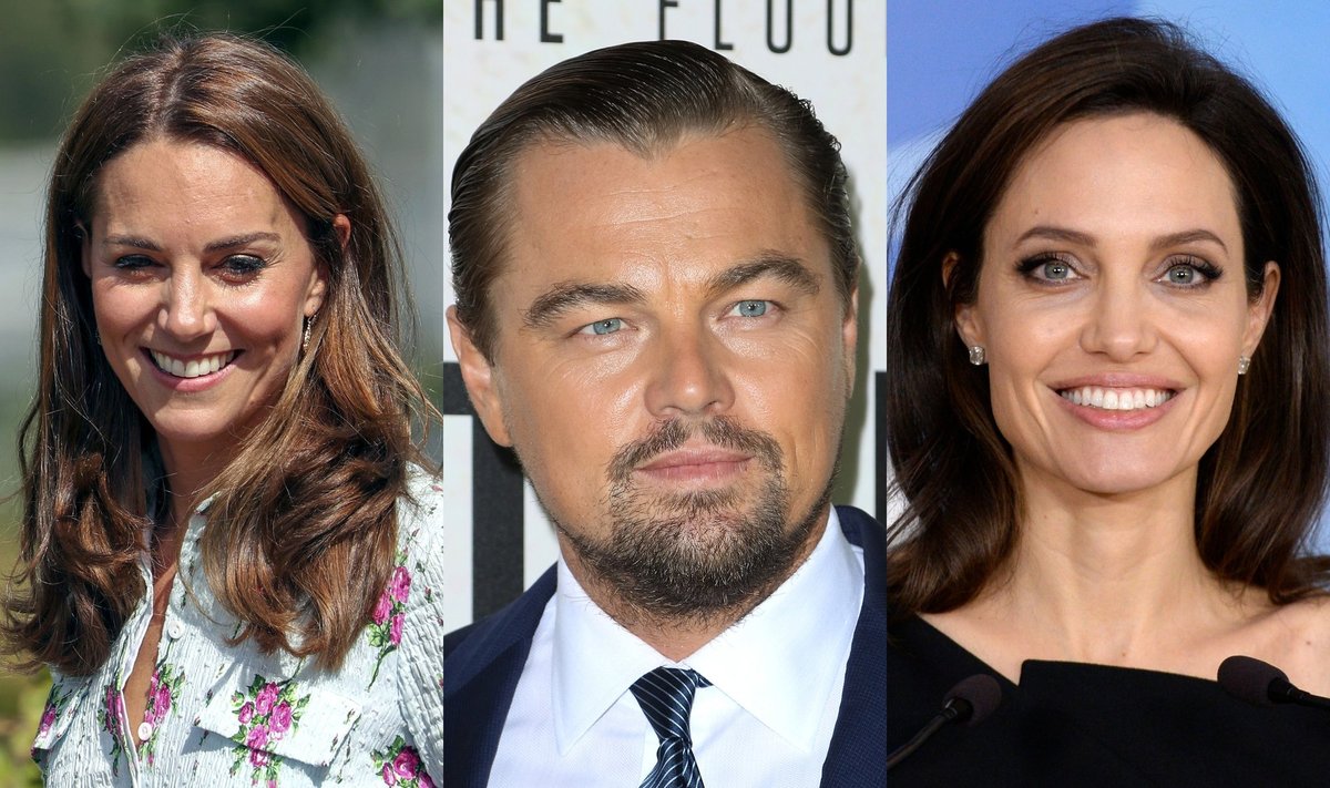 Kate Middleton, Leonardo di Caprio, Angelina Jolie