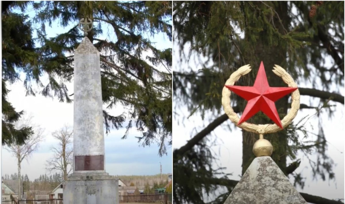Sovietinė simbolika Širvintose. 