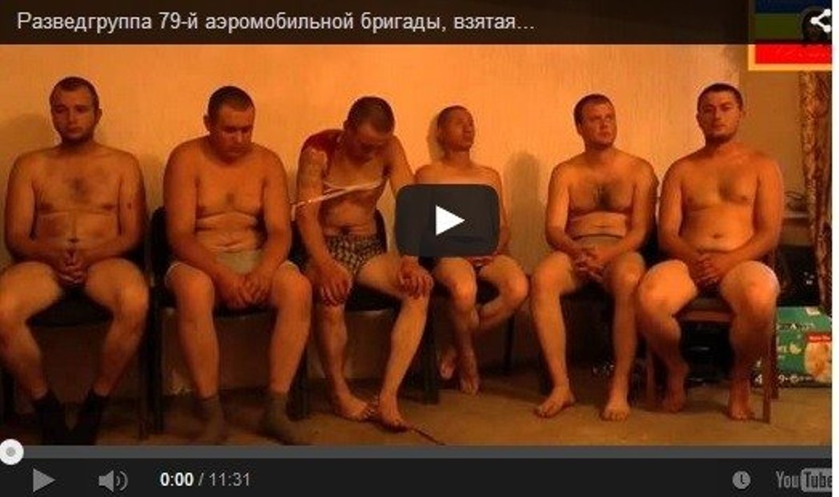 Vaizdo įrašas, kuriame tyčiojamasi iš Ukrainos karių
