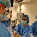 Vilniuje atlikta unikali operacija: medikai dar negimusių dvynių kraujotaką atskyrė lazeriu