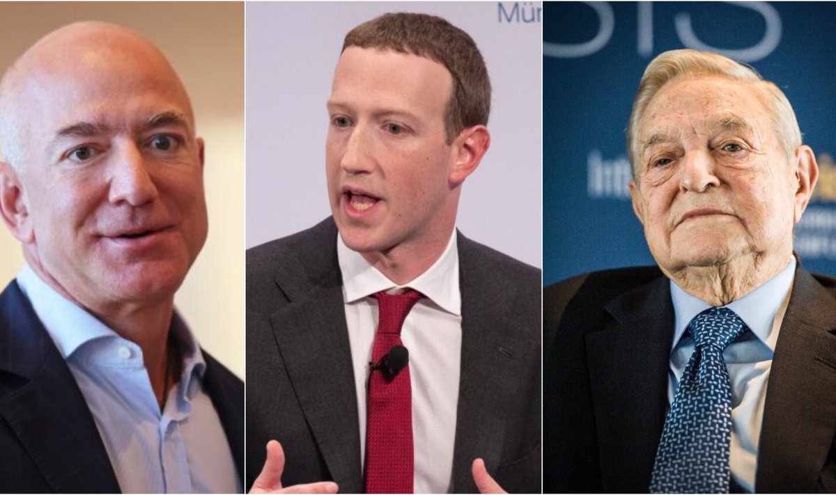 Jeffrey Bezos, Markas Zuckerbergas, George'as Sorosas