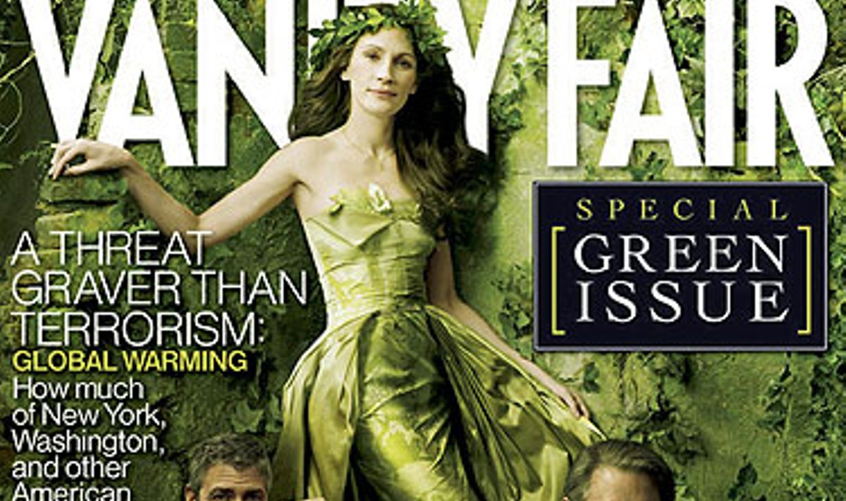 Gegužės mėnesio "Vanity Fair" žurnalo virželiui fotografė Annie Leibovitz įamžino Robertą F. Kennedy jaunesnįjį, aktorių George'ą Clooney, aktorę Julią Roberts ir buvusį JAV viceprezidentą Alą Gore'ą. 