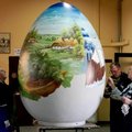 Kroatijos mieste eksponuojami milžiniški velykiniai kiaušiniai