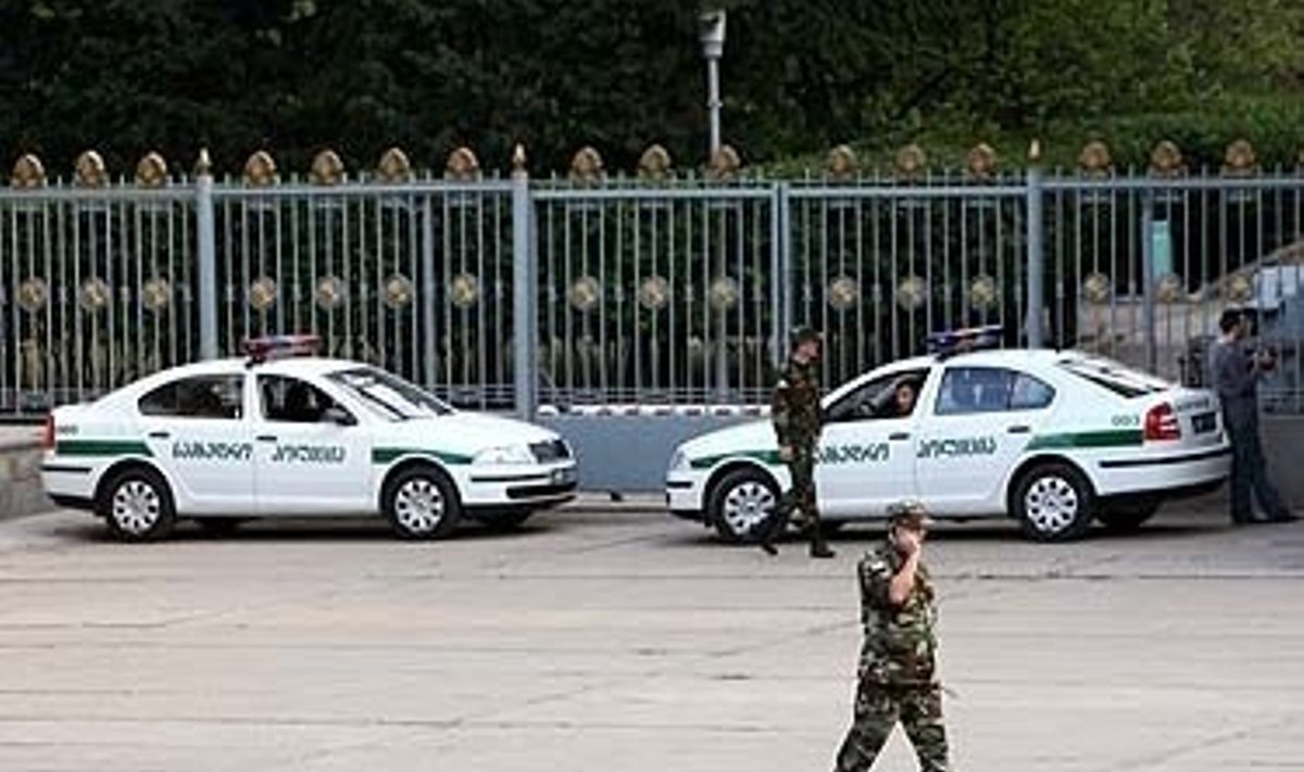 грузинские полицейские в Тбилиси