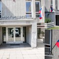 Garsus Vilniaus pastatas matuojasi praeities etiketes: užsienio filmų kūrėjai pakabino Rusijos vėliavas, įkurdino miliciją