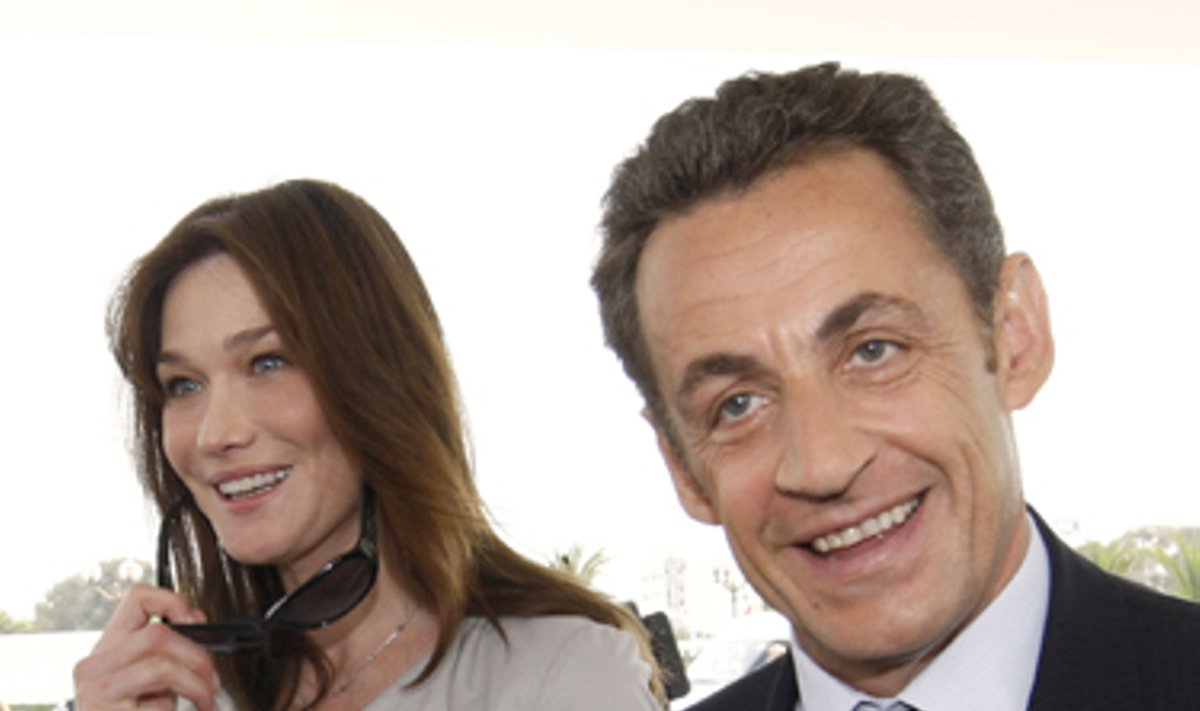 Carla Bruni ir Nicolas Sarkozy