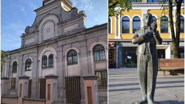 Žydų paveldo maršrutas Vidurio Lietuvoje: sinagogų kompleksas Kėdainiuose ir skulptūra Danieliui Dolskiui
