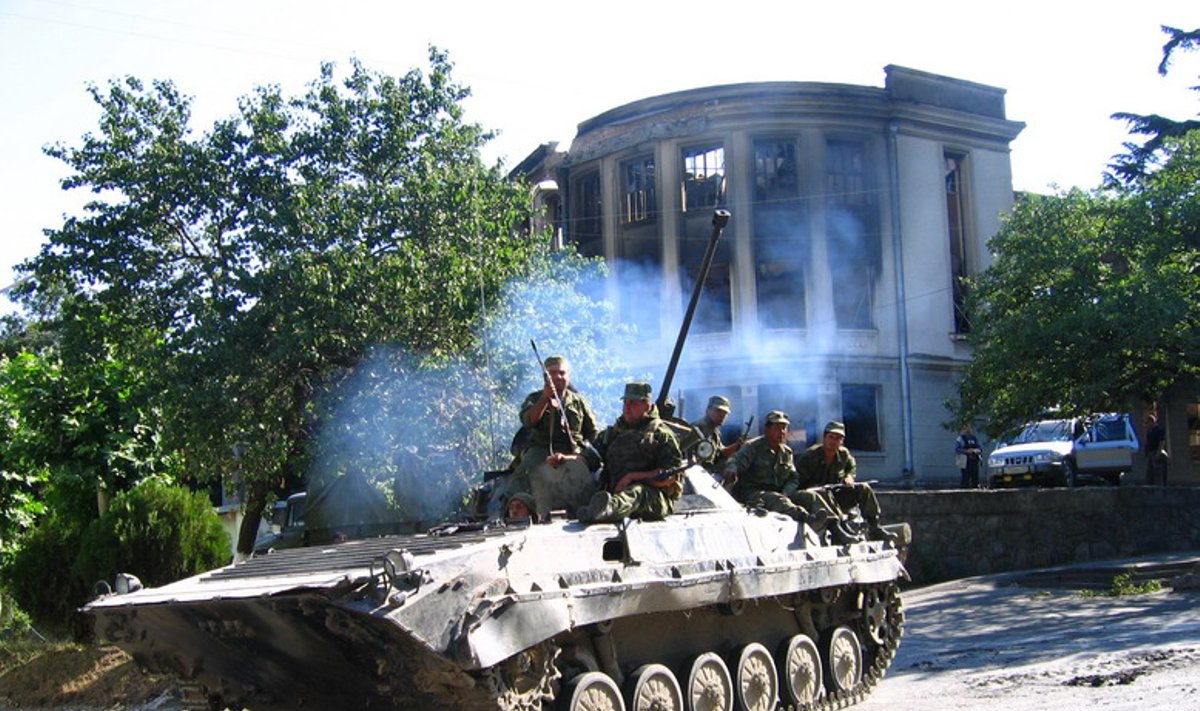 Rusijos - Gruzijos konfliktas 2008 m., rusų kariai Pietų Osetijoje