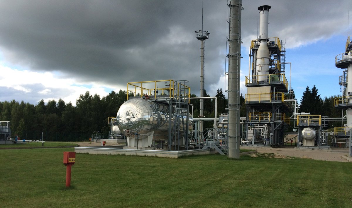 A gas storage facility in Inčukalns, Latvia