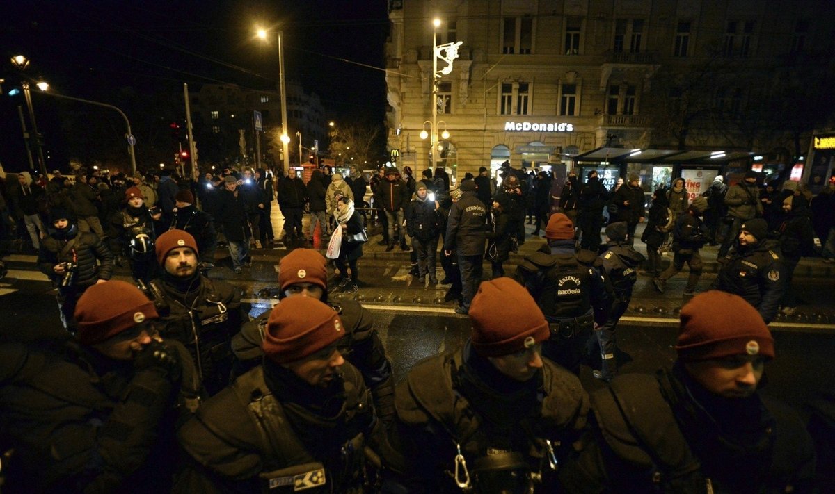 Protestai Budapešte