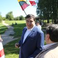 Pikete Vilniuje dėl Gruzijos žemių okupacijos – pilietybės netekęs M. Saakašvilis