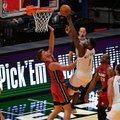 Zionas taranavo „Heat“ krepšį, bet NBA vicečempionai atsilaikė