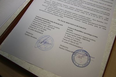 Pasirašyta bendradarbiavimo sutartis